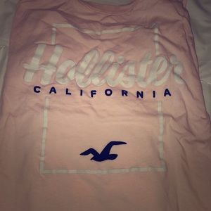 pink hollister long sleeve